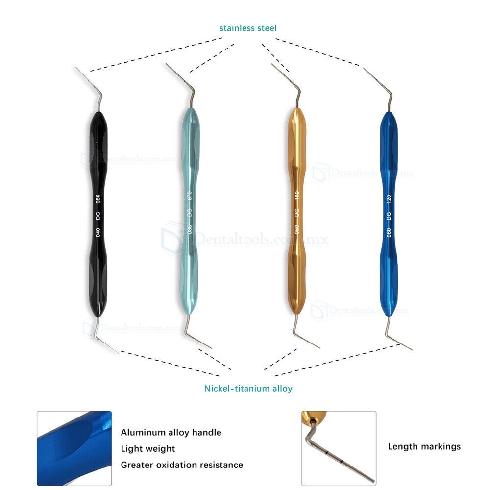 Kit de condensadores manuales NiTi para endodoncia en 4 tama&ntilde;os